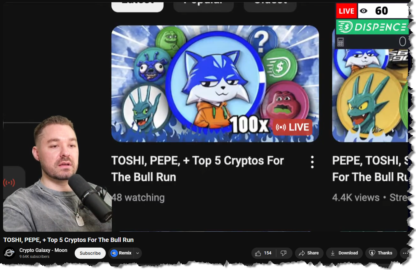 TOSHI, PEPE, + Top 5 Cryptos For The Bull Run